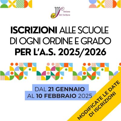 ISCRIZIONI SCOLASTICHE A.S. 2025/26 foto 