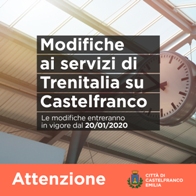 TRENITALIA Tper: modifiche al servizio per Castelfranco foto 