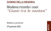 Giornata della Memoria - Modena ricorda i suoi Giusti tra le Nazioni foto 