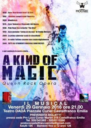 A KIND OF MAGIC: il musical sui Queen a Castelfranco Emilia