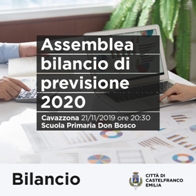 Cavazzona : Assemblea bilancio di previsione 2020